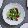 Tigela de macarrão para salada de 35 onças, tigelas de grés branco, 1L, louça de porcelana, pratos ecológicos para comida, restaurante