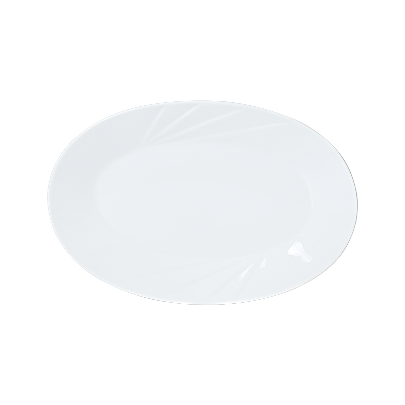 Bacia quadrada de porcelana branca Tigelas de cerâmica de formato irregular