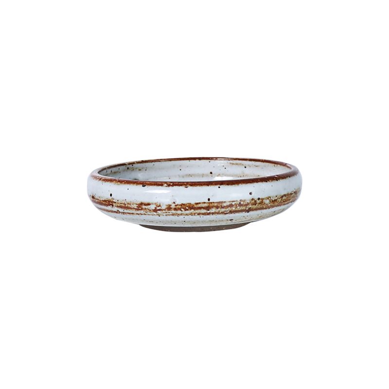 Tigela de sopa personalizada coreana, tigela de arroz de porcelana, pires de cerâmica - estilo rústico
