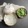 Conjunto de louça de porcelana bege Conjunto de jantar de cerâmica Chaozhou