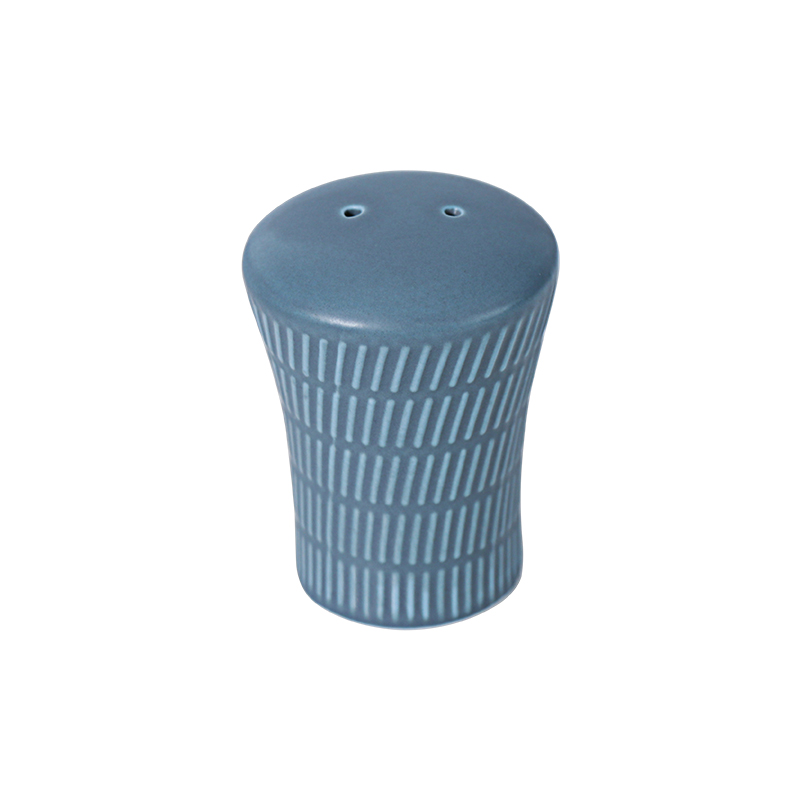 Saleiro moderno de porcelana azul royal