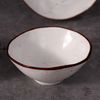 Louça de porcelana salpicada tigela feita à mão Tigela de cerâmica
