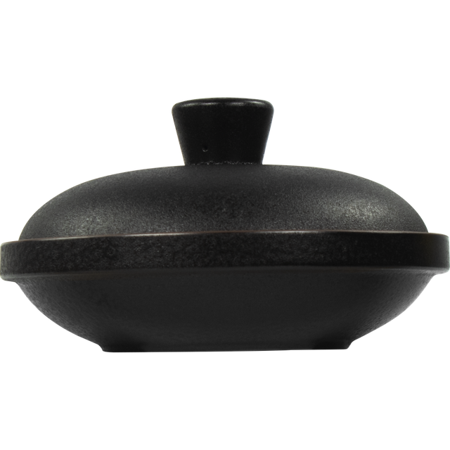 Prato fundo de porcelana com tampa GET TORTILLERO com TAPA 19,7 CM preto 