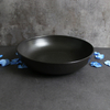 Tigela de sopa em porcelana preta fosca-1000 ml