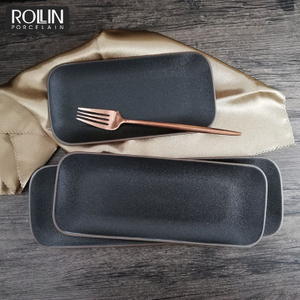 Prato sólido minimalista, bandeja para lanche, pratos para café, restaurante