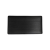 Placa de porcelana retangular com novo design Matt Frosting Black Restaurant Plate