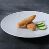 Fornecedor de hotel de Guangzhou Pratos de jantar brancos para jantar fino Prato de festa de cerâmica Prato de porcelana branco personalizado para restaurante