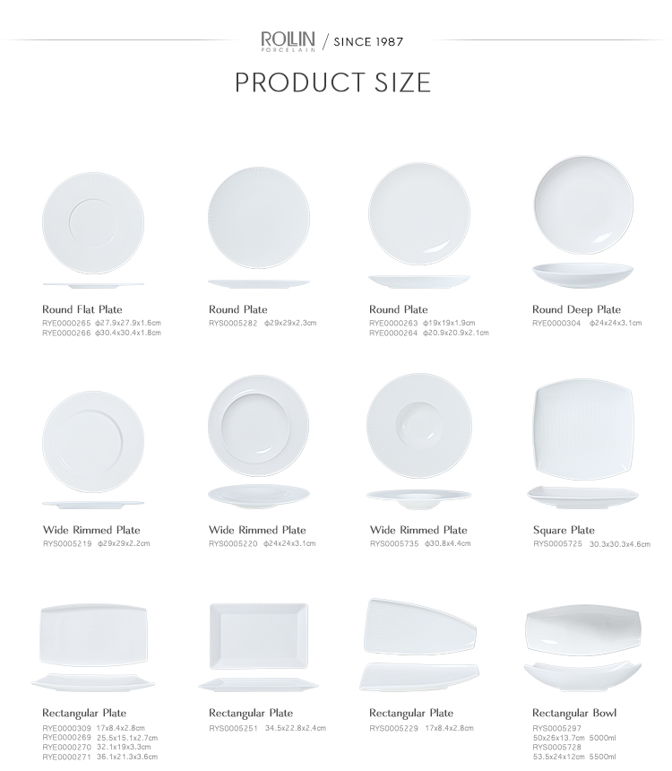 Novos modelos de produtos Bone China