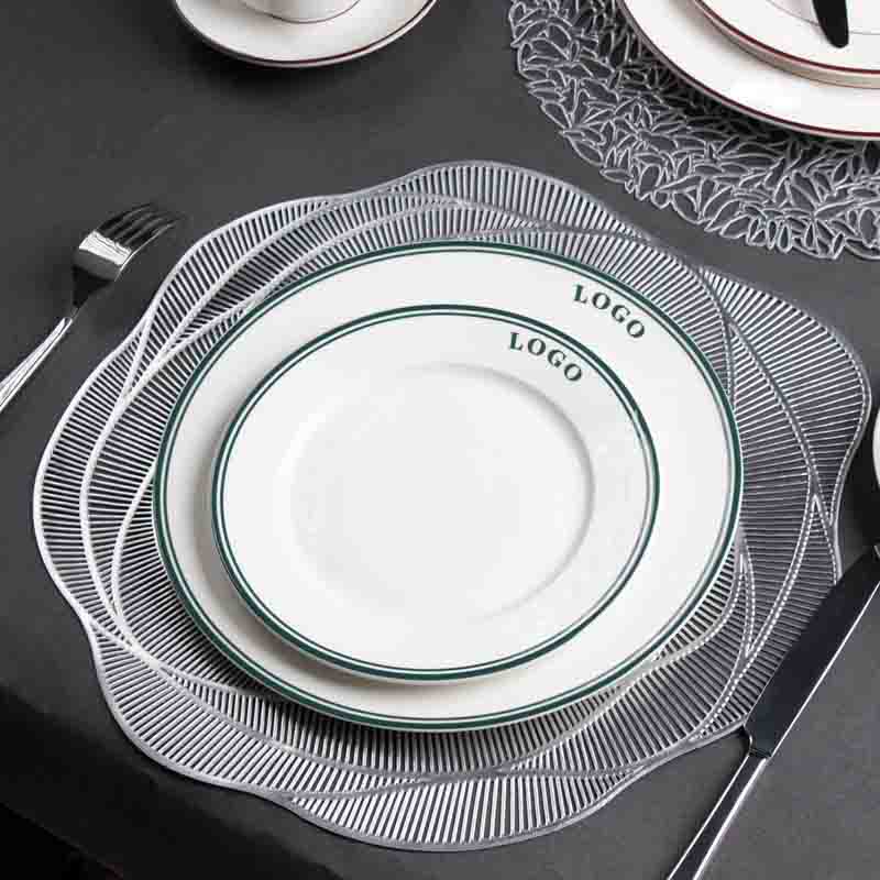 Pratos de jantar de porcelana comercial no atacado para hospitalidade