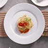O aperitivo cerâmico feito sob encomenda branco do partido chapeia a placa de jantar da porcelana para o hotel dos restaurantes