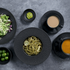 Conjunto de placa de sushi de grés chaozhou cerâmica retângulo placas de madeira conjunto pratos louça de luxo para fornecimento de restaurante