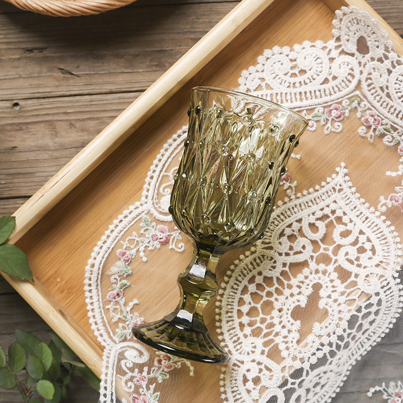 Copos de bar, restaurante, conjunto de presente para casa, 7,5 onças, branco, verde, cálices coloridos para vinho