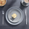 Louça de cerâmica cinza para restaurante, luxo, moderno, conjunto de louça, conjunto de louça de porcelana de luxo
