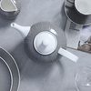 Louça de cerâmica cinza para restaurante, luxo, moderno, conjunto de louça, conjunto de louça de porcelana de luxo