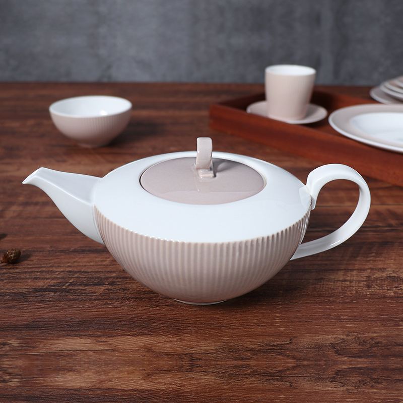 Novo design de porcelana rosa talheres atacado placa de jantar de casamento conjunto 12 Polegada conjunto de jantar redondo louça