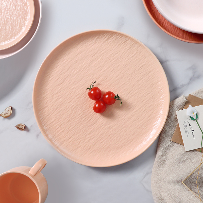 Venda imperdível talheres de jantar rosa claro pratos de restaurante sob vidros para casamento vajilla talheres