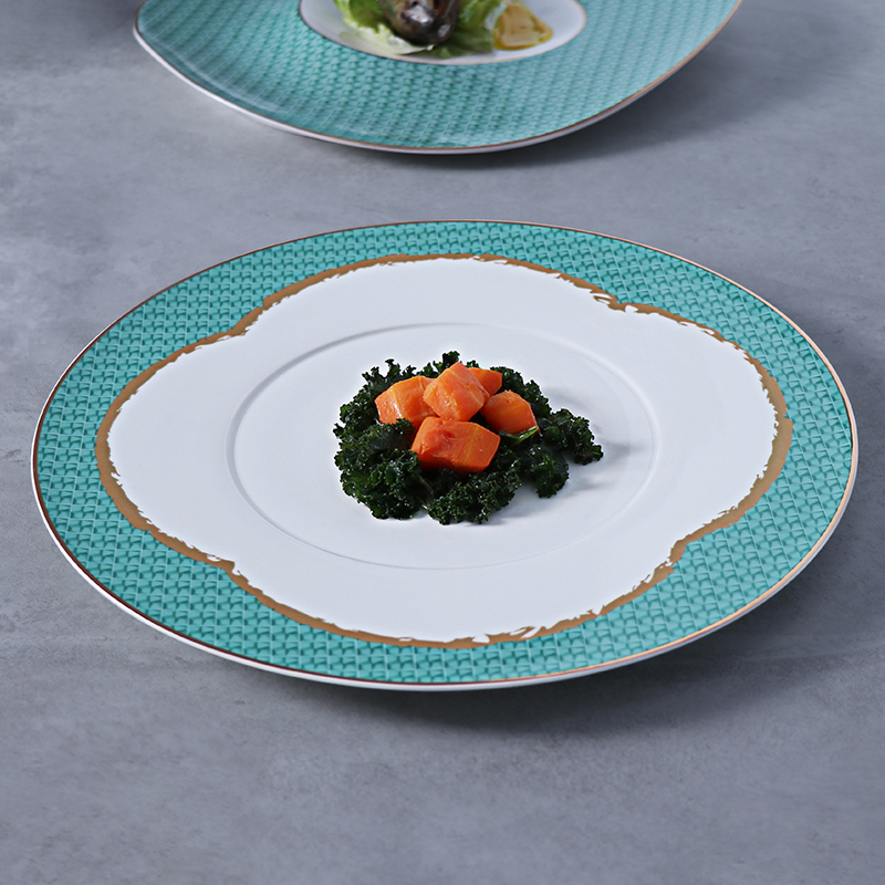 Pratos de catering de porcelana óssea