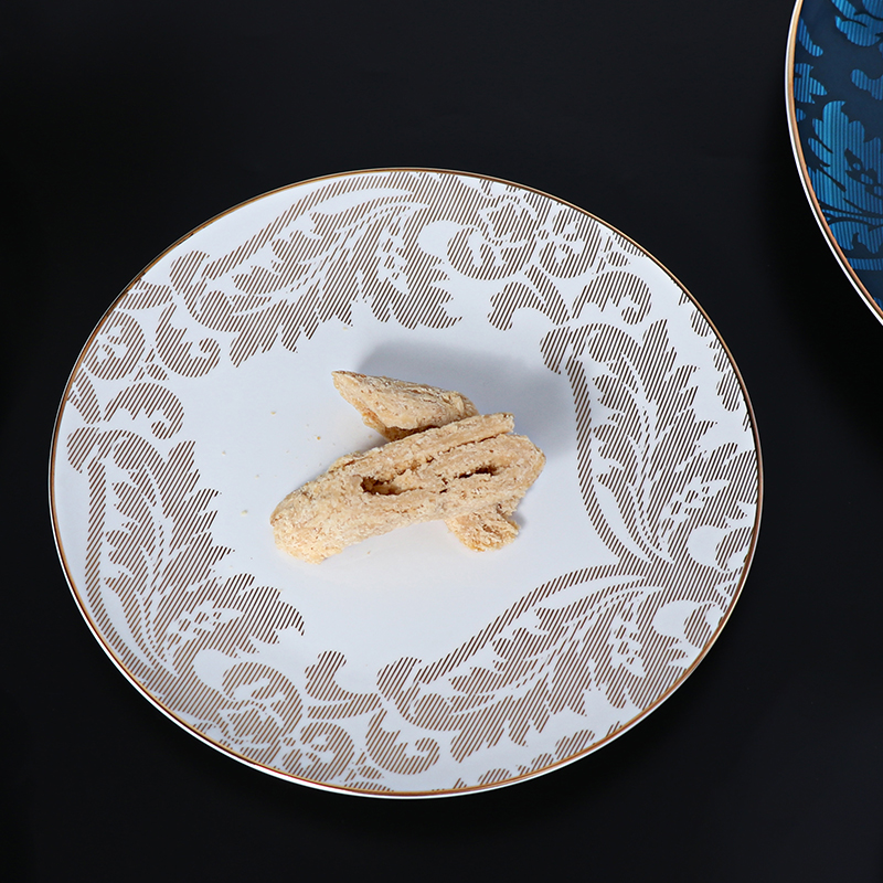 Pratos luxuosos dos utensílios de mesa de Bone China da louça do hotel de Cazaquistão