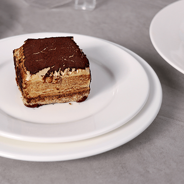 Pratos de jantar de porcelana para aperitivos de festa em cerâmica branca para restaurantes de hotel