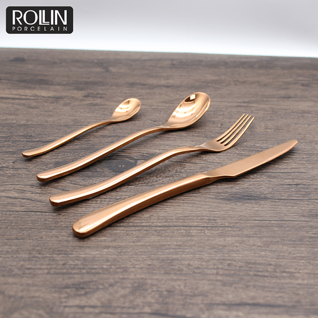 Conjunto de talheres talheres talheres para restaurante ouro 304 faca talheres de aço inoxidável 