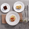 O aperitivo cerâmico feito sob encomenda branco do partido chapeia a placa de jantar da porcelana para o hotel dos restaurantes