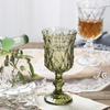 Bar Glasses Restaurante Home Gift Set 7,5 onças taças de cor verde branca para vinho