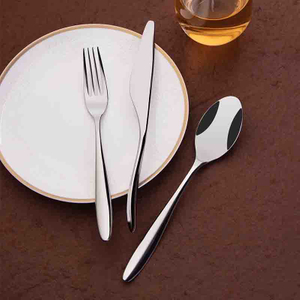 Conjunto de talheres de aço inoxidável para hotel 304 talheres