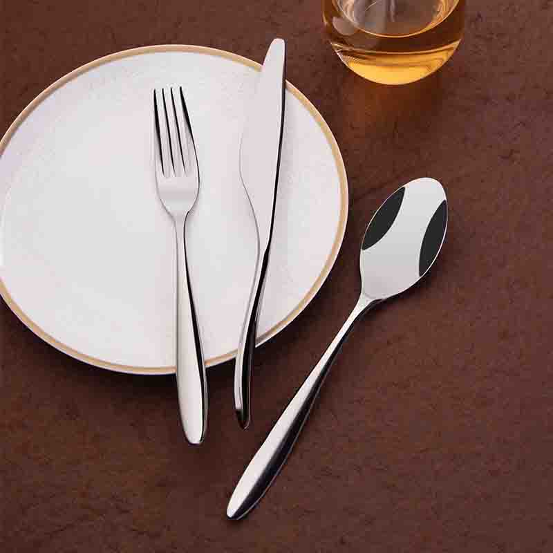 Conjunto de talheres de aço inoxidável para hotel 304 talheres