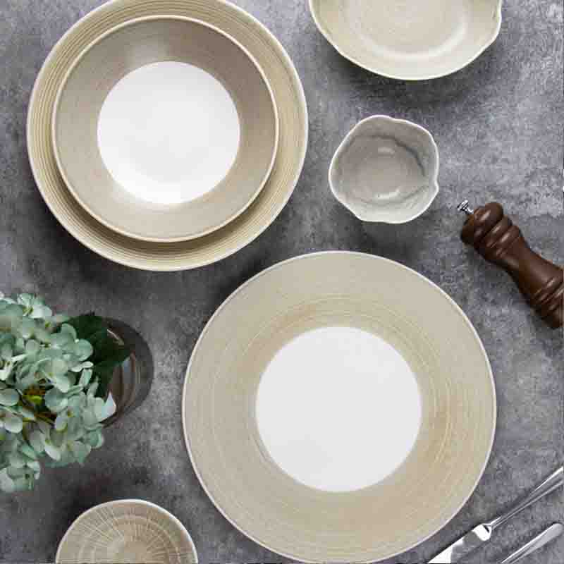 Fabricante atacadista de pratos de porcelana para restaurantes