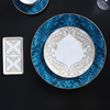 Pratos luxuosos dos utensílios de mesa de Bone China da louça do hotel de Cazaquistão