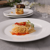 O aperitivo cerâmico feito sob encomenda branco do partido chapeia a placa de jantar da porcelana para o hotel dos restaurantes