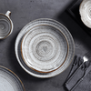 Prato de porcelana redondo de 25 cm para pratos de super grés de restaurante para Amazon 