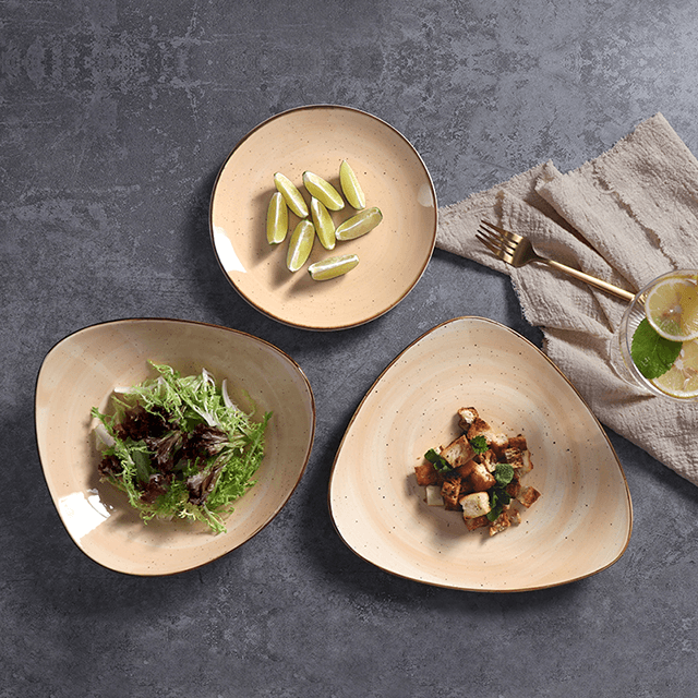 Utensílios domésticos Pratos de restaurante Prato de café da manhã moderno Grande prato de peru em cerâmica italiana