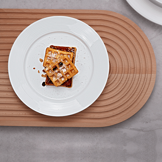 Conjunto de pratos de jantar de porcelana branca pratos de cerâmica