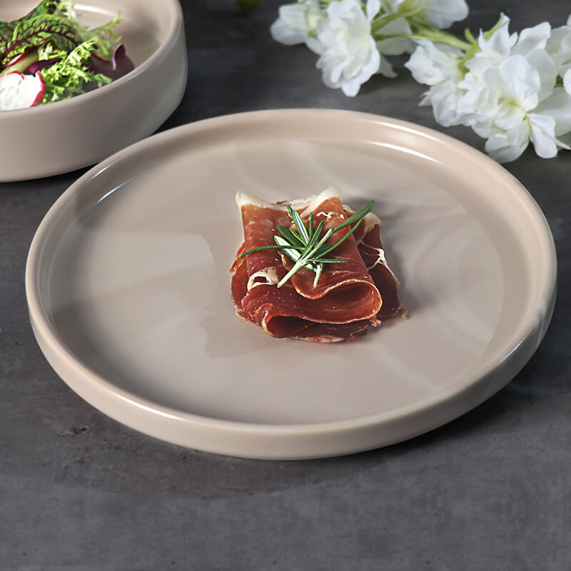 Prato de jantar de porcelana de hotel para serviço de catering