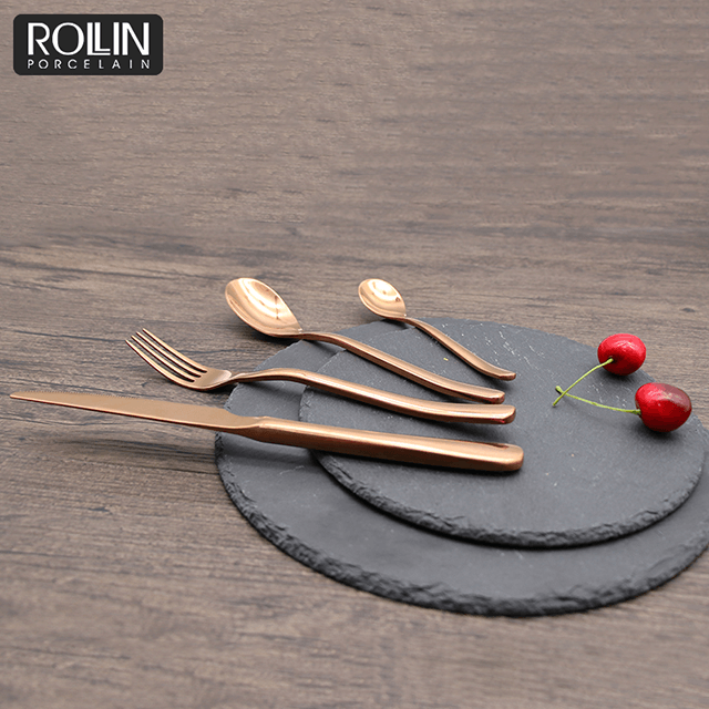 Conjunto de talheres talheres talheres para restaurante ouro 304 faca talheres de aço inoxidável 