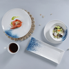 Conjunto de talheres de porcelana para hotel, conjunto de pratos para massas e frutos do mar, prato de vieiras, conjunto de louça para restaurante
