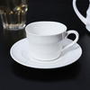 Conjunto de louça comercial de porcelana branca