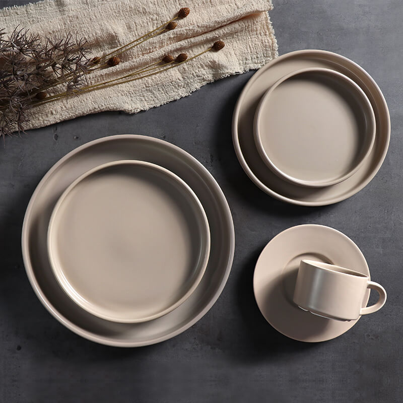 Prato de jantar de porcelana de hotel para serviço de catering