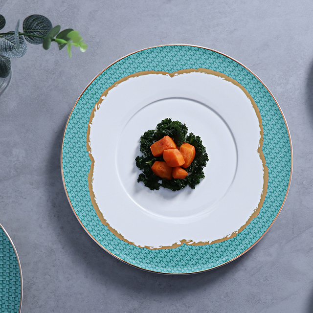 Pratos de catering de porcelana óssea