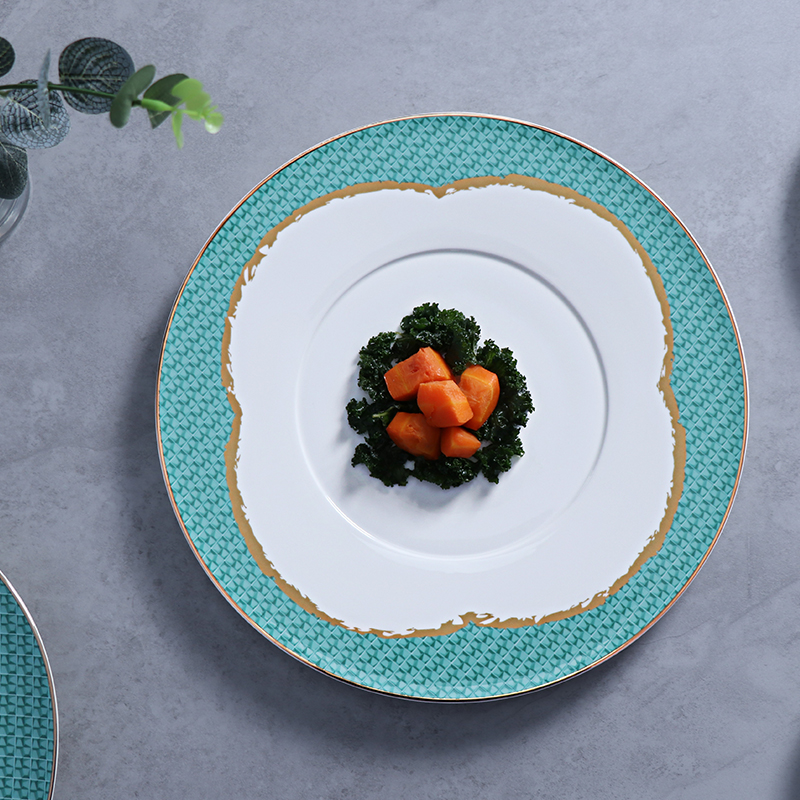 Pratos de catering de porcelana óssea