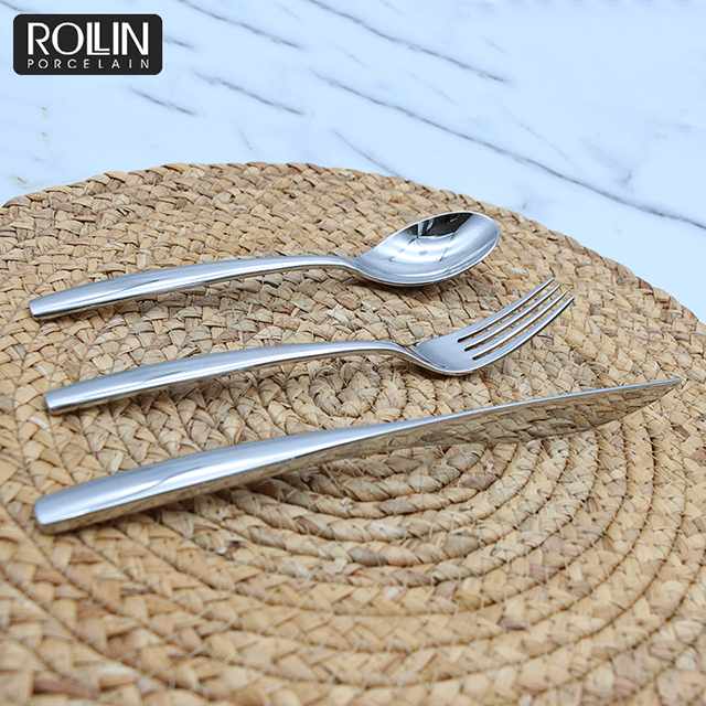 Conjuntos de talheres de aço inoxidável com logotipo personalizado para hotel