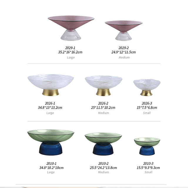 Prato dividido em vidro para sala de estar doce verde OEM personalizado embalagem divisora ​​sobremesa doces copos pratos