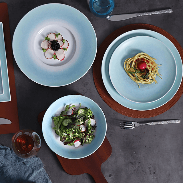 Louça italiana talheres francês fosco conjunto de jantar