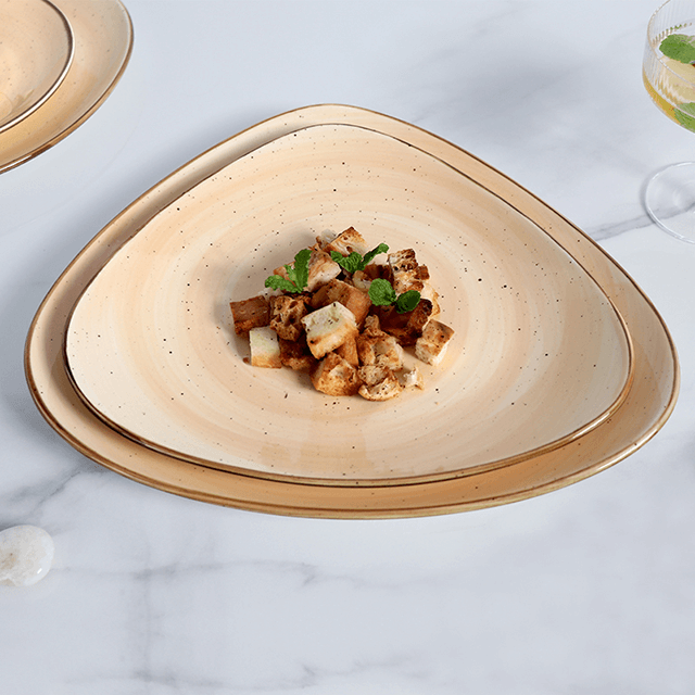 Utensílios domésticos Pratos de restaurante Prato de café da manhã moderno Grande prato de peru em cerâmica italiana