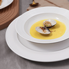 Pratos de porcelana branca conjunto de pratos de cerâmica