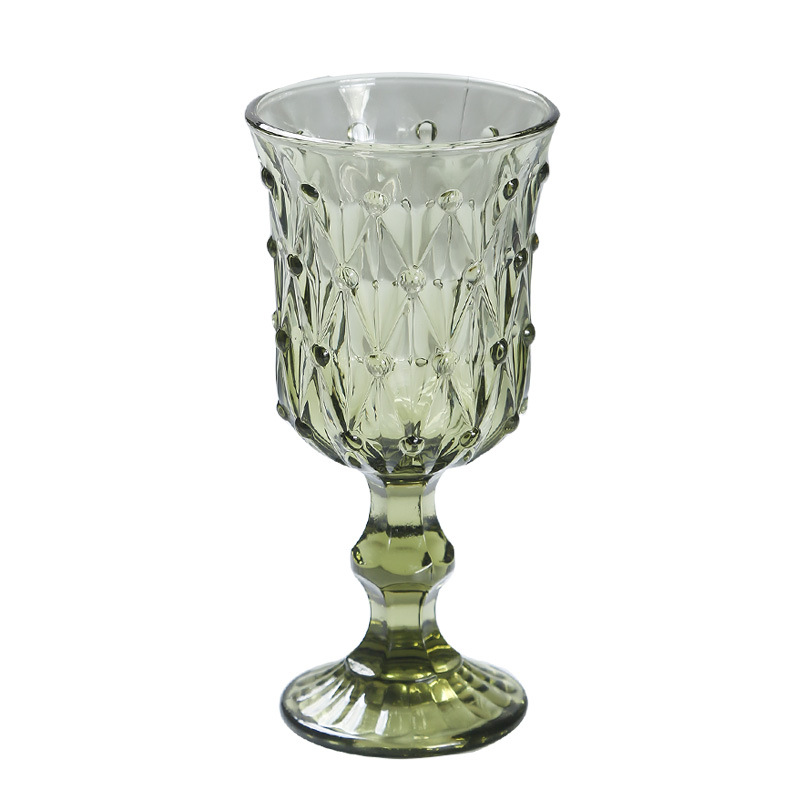 Copos de bar, restaurante, conjunto de presente para casa, 7,5 onças, branco, verde, cálices coloridos para vinho