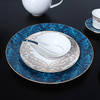 Pratos luxuosos dos utensílios de mesa de Bone China da louça do hotel de Cazaquistão