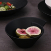 Louça moderna de luxo preta para restaurante, 8 espaços, cerâmica, para jantar e restaurante, prato de porcelana