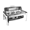 Prato de atrito retangular visível, buffet, aquecedor de aço inoxidável, pratos de atrito, aquecedor de alimentos, fogões de buffet para contratação de catering